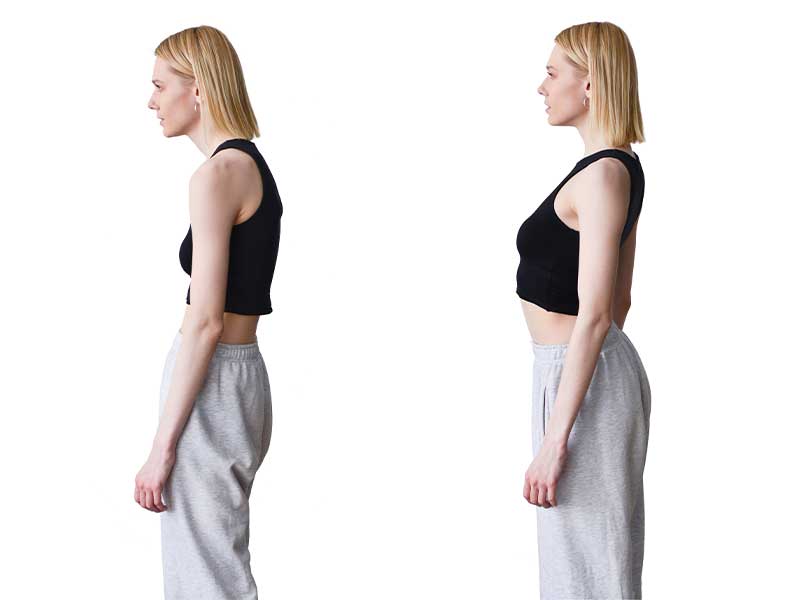 Richtige + falsche Haltung inkl. Ursachen, 10 Übungen für eine bessere Haltung, Alltags-Tipps + FAQ.