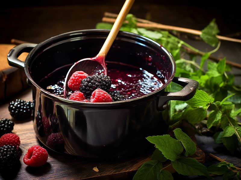 Ein Kompott ist eine gute Möglichkeit, deine Beeren länger haltbar zu machen.