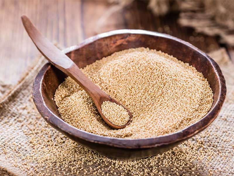 Amaranth ist eine alte Kultur-Pflanze der Inka und Azteken. 