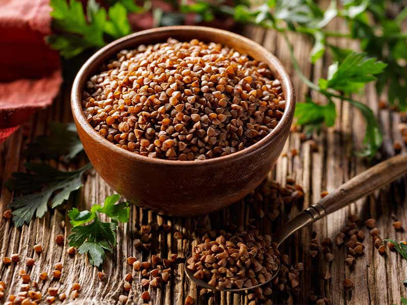 Buchweizen stammt aus Asien und Nordamerika.