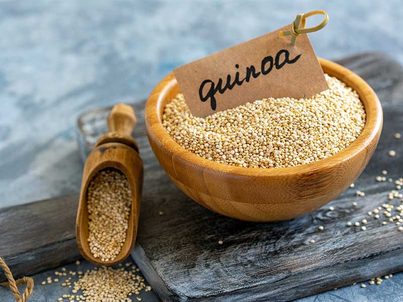 Quinoa ist ein Inka-Korn aus den Anden. 
