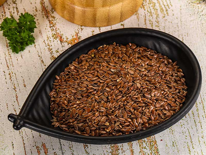 Lebensmittel mit Östrogen: Leinsamen Lebensmittel mit Östrogen: Leinsamen & Leinöl