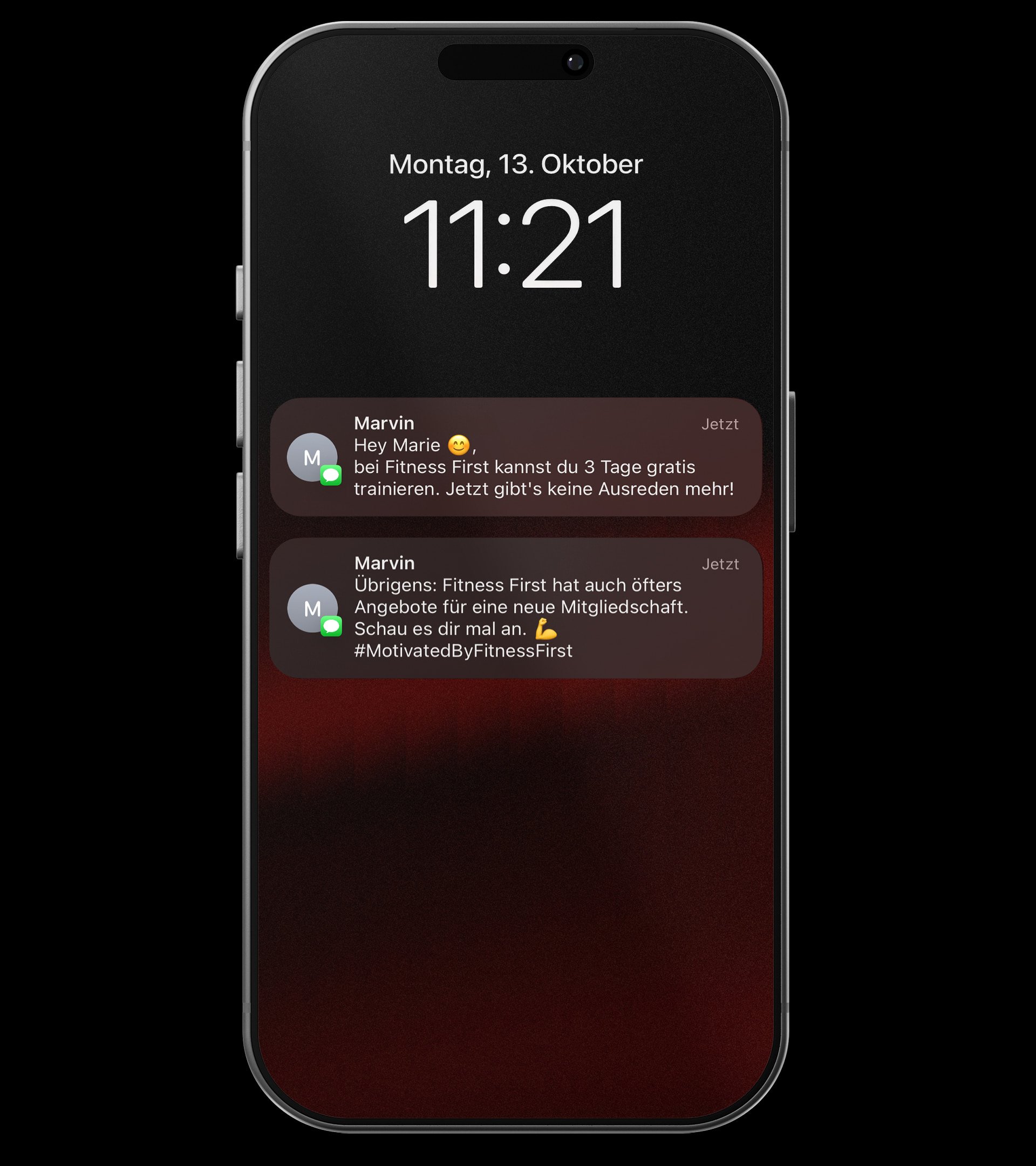 Fitness First Handy Mockup bring a friend