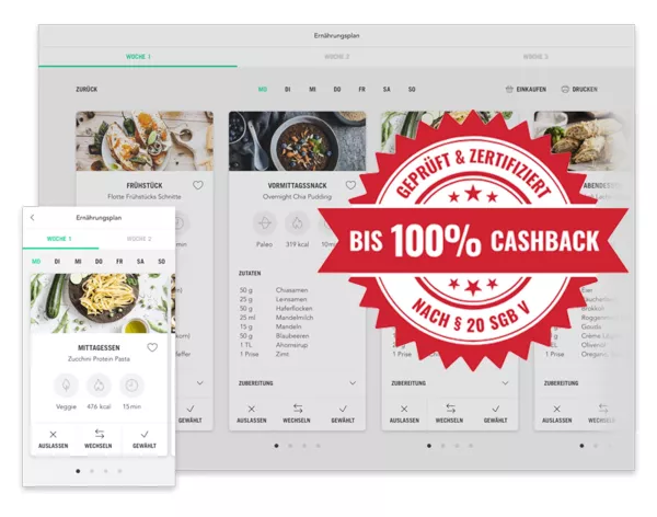 Fitness First Upfit Ernährungsplan mit Kostenerstattung