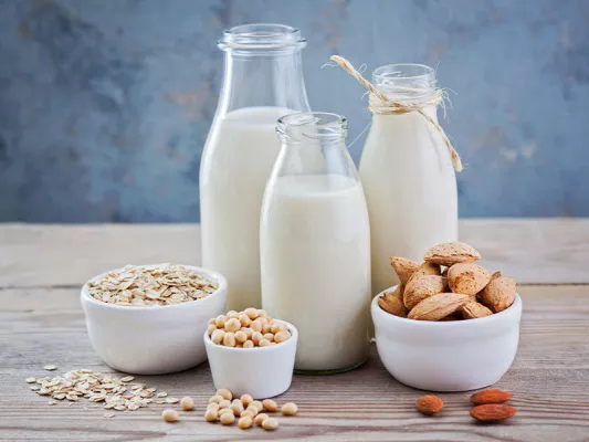 Gute Protein-Quellen sind fettarme Milchprodukte.