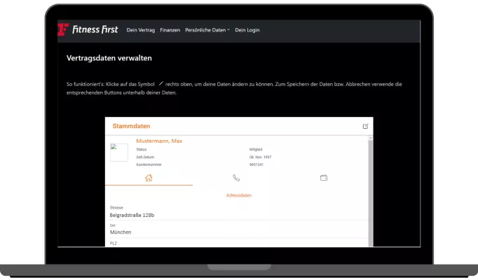 Mein Fitness First - Dein Profil