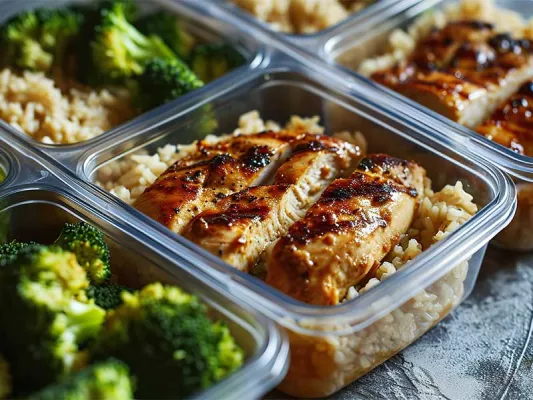 Vor allem Hühnchen, Putenbrust oder Rinderfilet sind zu empfehlen, da sie weniger Fett, aber viel Eiweiß enthalten.